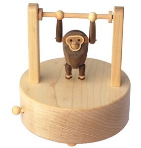 carillon musicale legno scimmia
